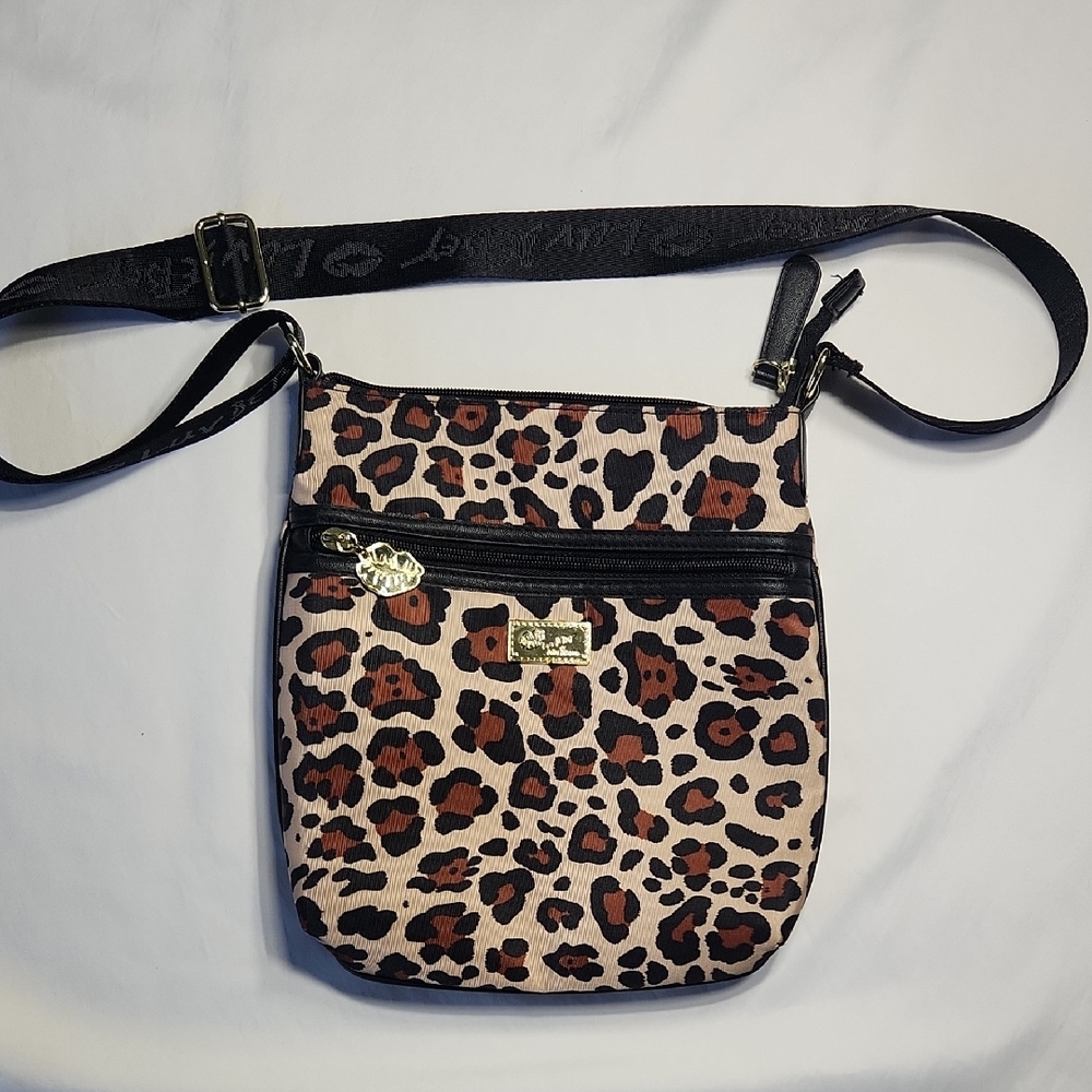 Betsey Johnson Leopard Print Crossbody Bag NWOT